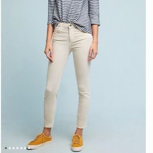 AG // Cream Ankle Length Jeans